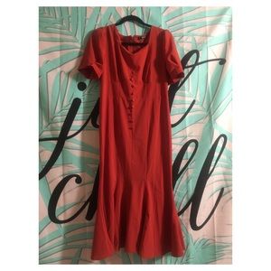 Over The Knee Ruffle Dress